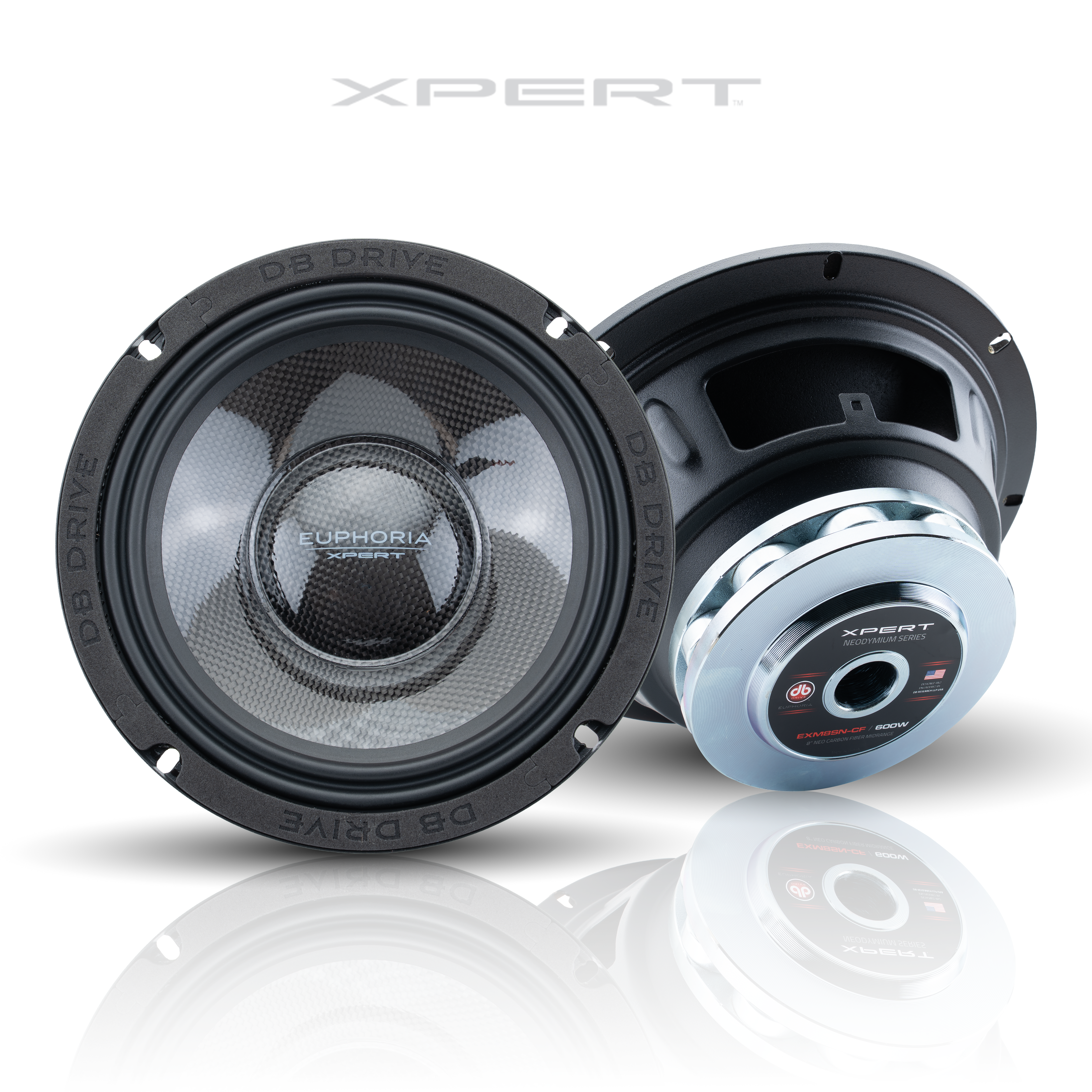 DB Drive EXM8SN-CF : 8" NEO Carbon Fiber Midrange/Stamp Steel