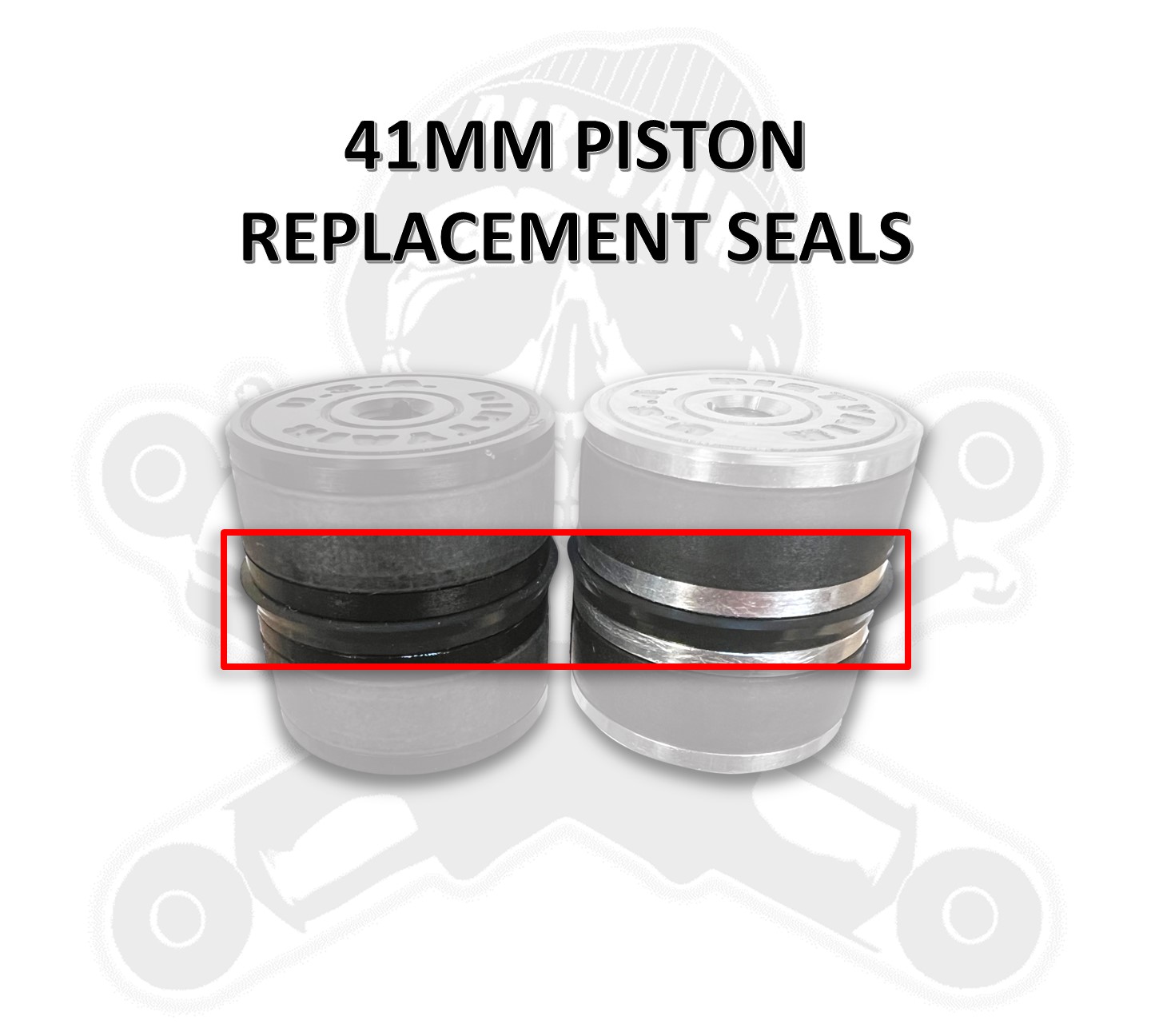 Dirty Air DIRTY AIR REPLACEMENT SEAL PAIR FOR 41MM PISTONS SEALS