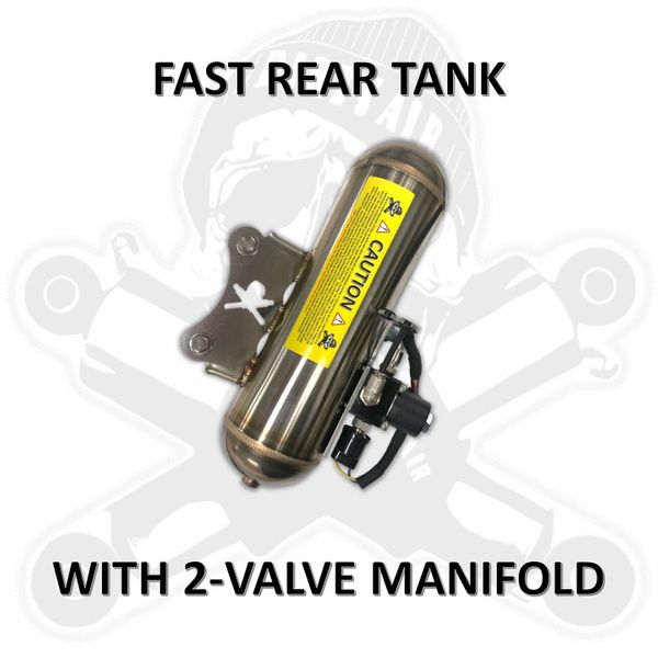 Dirty Air DIRTY AIR Stainless Steel Tank with 2 valve manifold