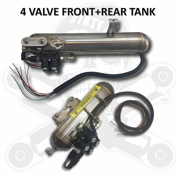 Dirty Air DIRTY AIR Stainless Steel Tank with 4 valve manifold