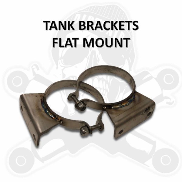 Dirty Air DIRTY AIR Tank / Compressor brackets - flat mount for 2.5" or 3" tanks